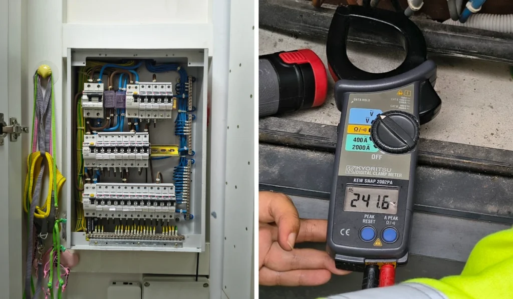 63A Main DB HDB Electrical Guide Normal Single Phase Readings and SS 638 Testing
