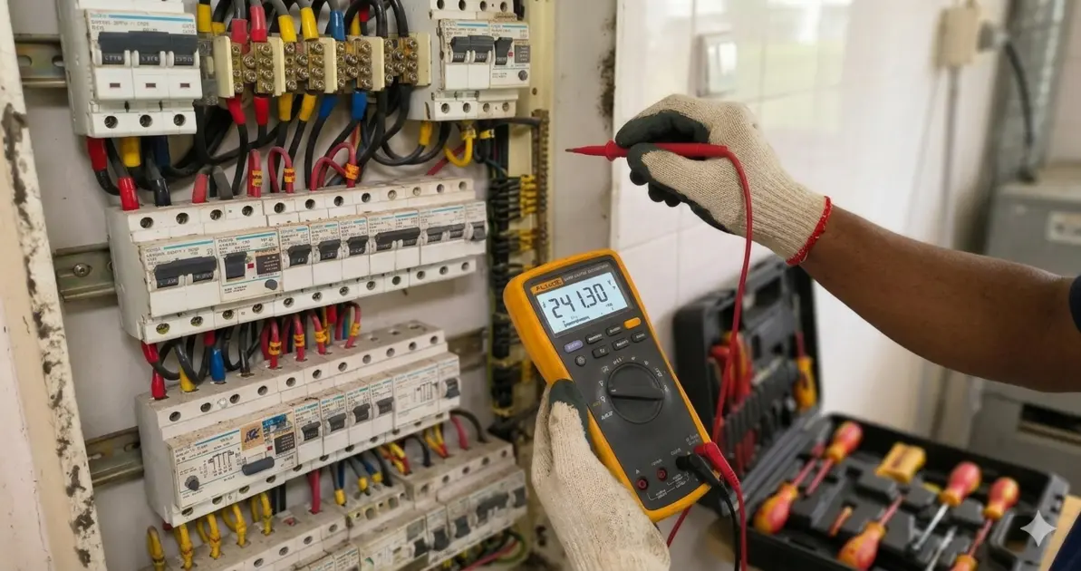 EMA licensed electrician fixing power trip Singapore