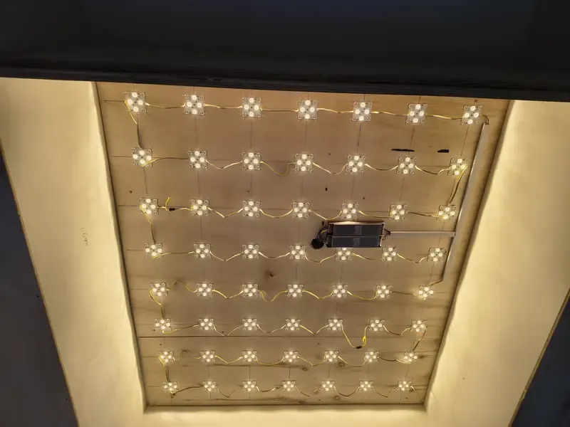 LED feature lighting installation in a Singapore home